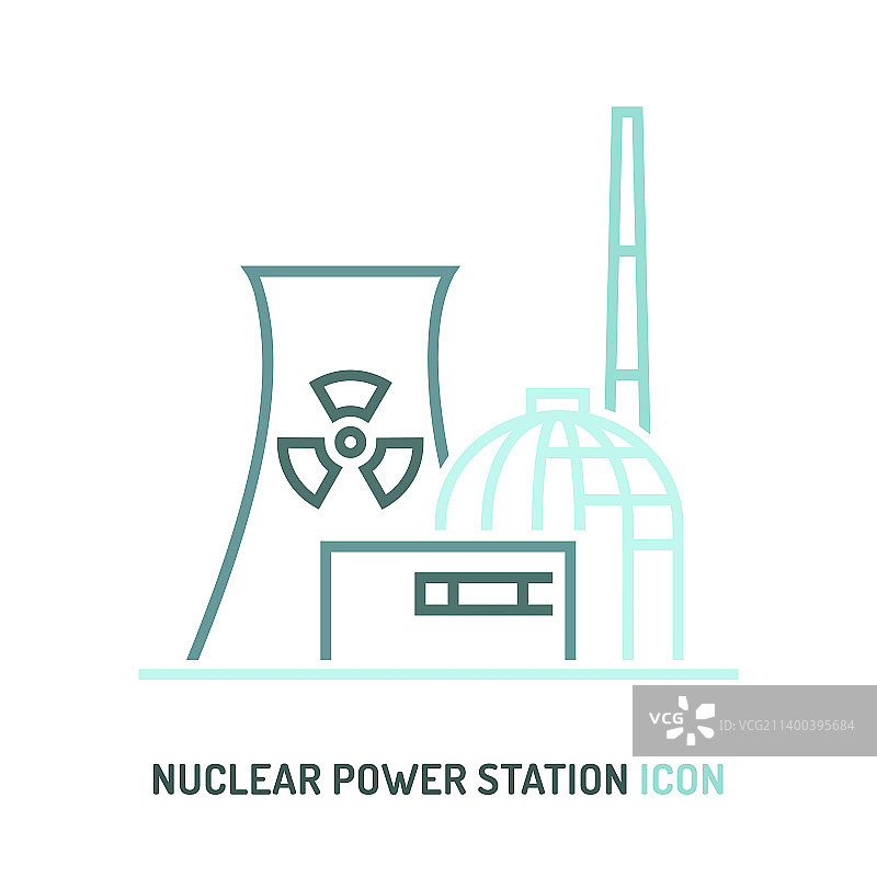 可编辑的发电站图标图片素材