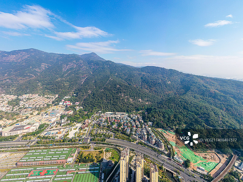 航拍福建福州鼓山风景名胜区 鼓岭旅游度假区图片素材