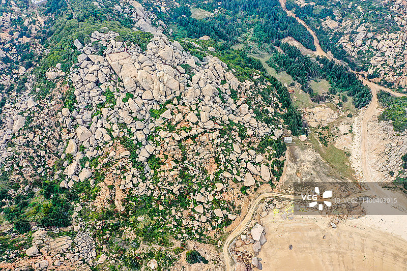 航拍福建福州平潭将军山（老虎山）图片素材