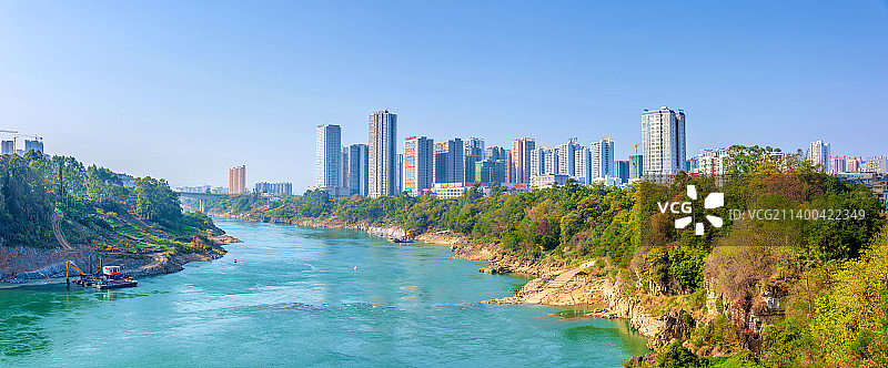 中国广西来宾市城市风光图片素材