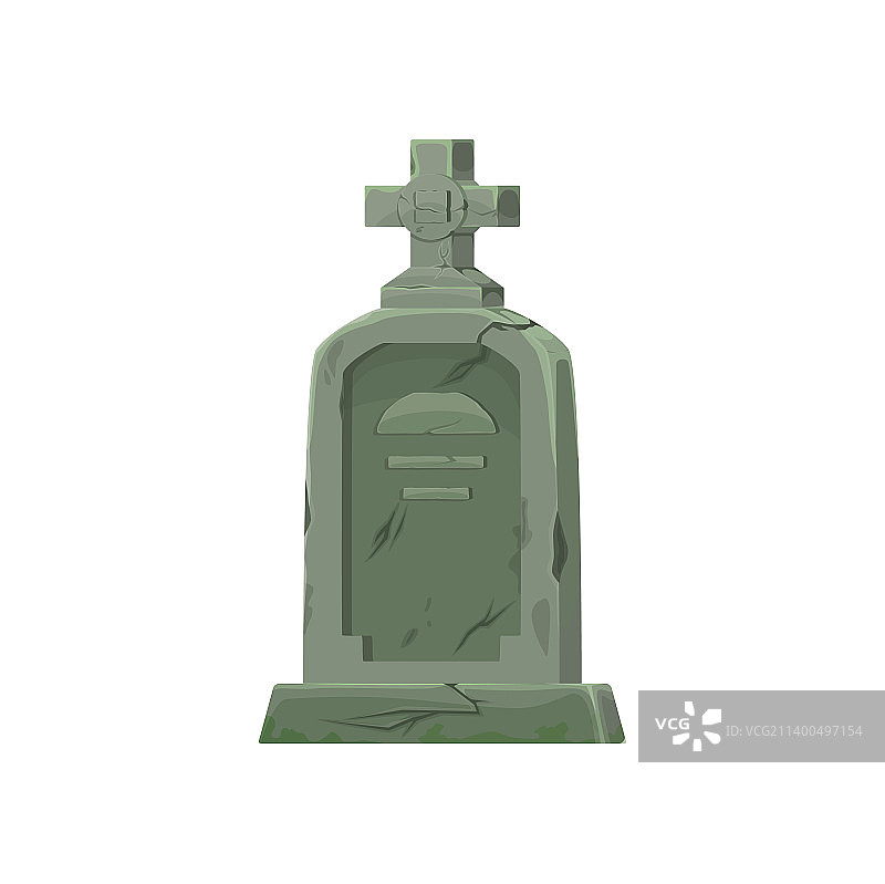 带石头十字架的古墓纪念碑图片素材