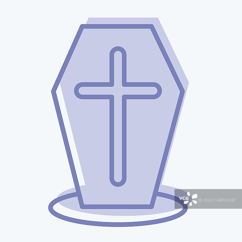 万圣节棺材象征图标图片素材