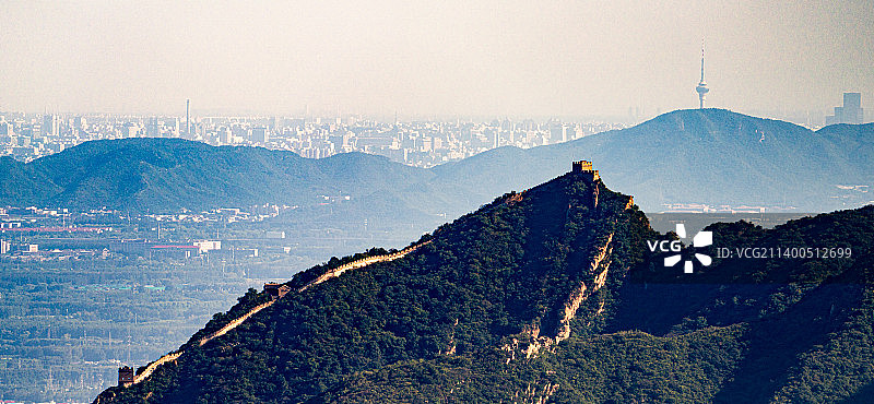 长城与北京城市图片素材
