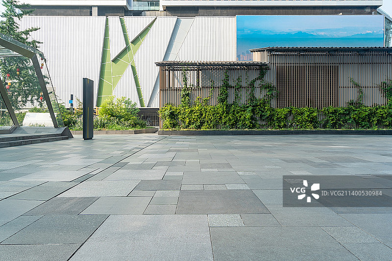 城市建筑与广场日景图片素材