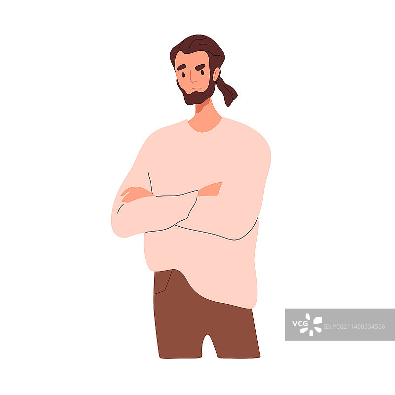 愤怒悲伤的人皱着眉头沮丧不安图片素材