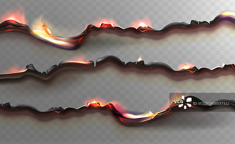 烧焦的纸页，边缘不规则图片素材