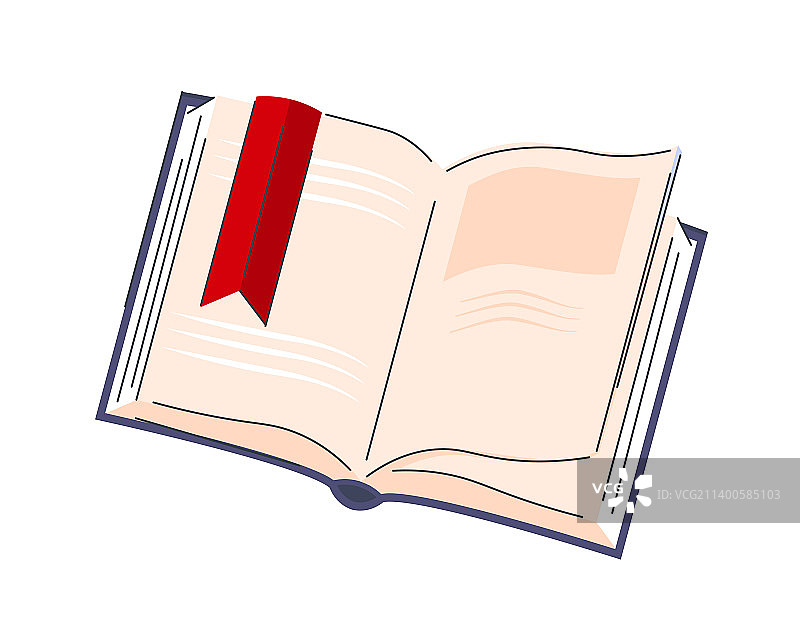 带有书签的书本图片素材
