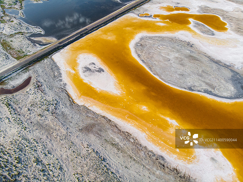中国新疆阿勒泰福海乌伦古湖地质公园图片素材