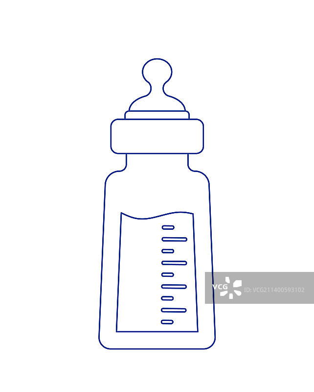 装有牛奶的奶瓶图片素材