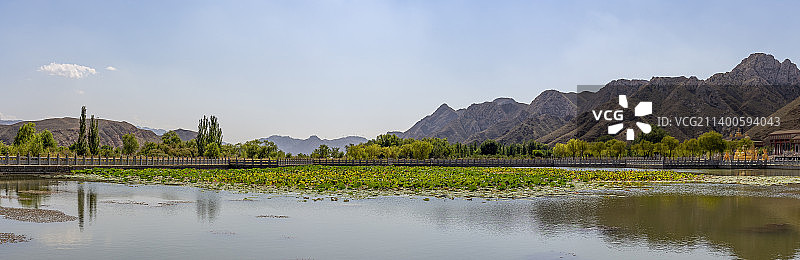 宁夏吴忠青铜峡一百零八塔风景区秋日风光图片素材