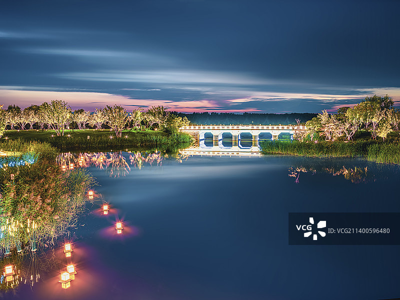 长治漳泽湖湿地公园景观图片素材