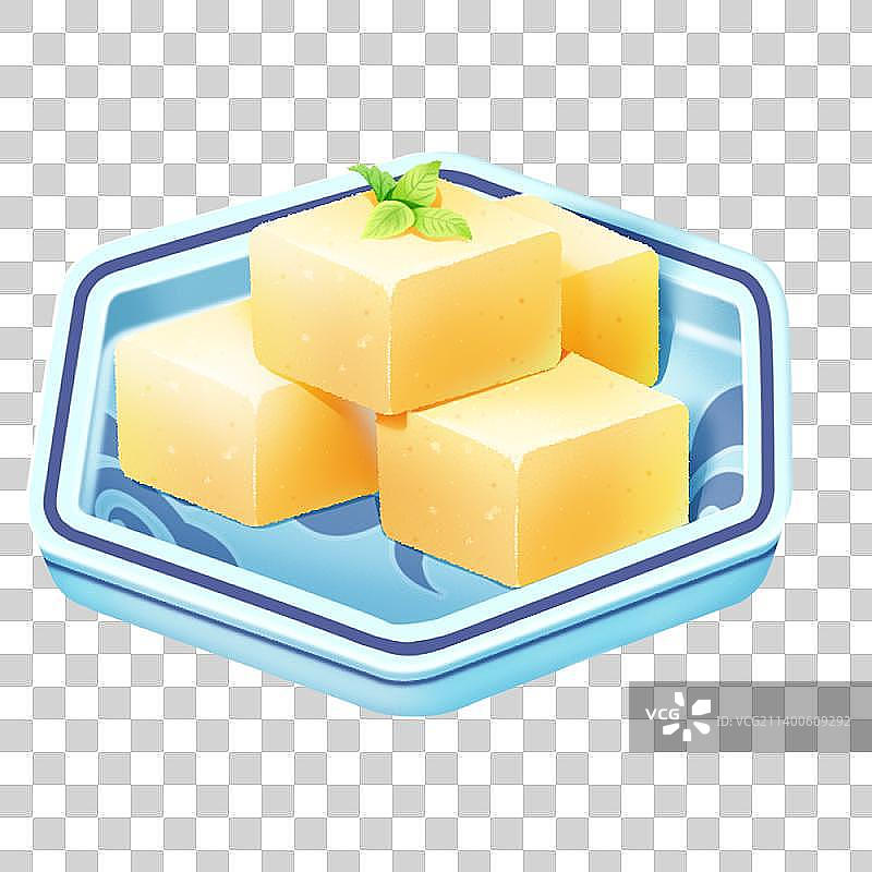 点心-豌豆黄图片素材