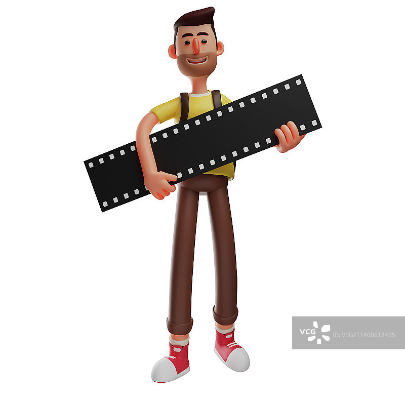 卡通人物3D摄影师图片素材