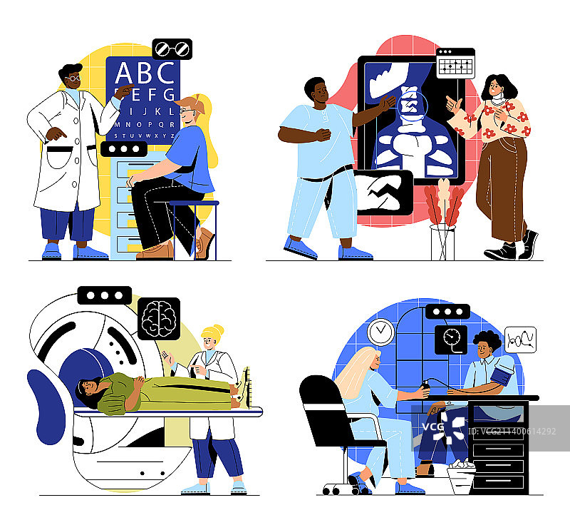 医疗检查概念图片素材