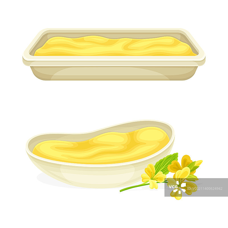 陶瓷碗里的芥末酱图片素材