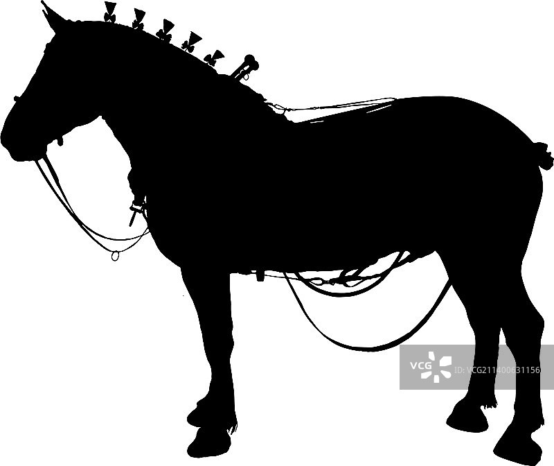 佩尔什马剪影图片素材