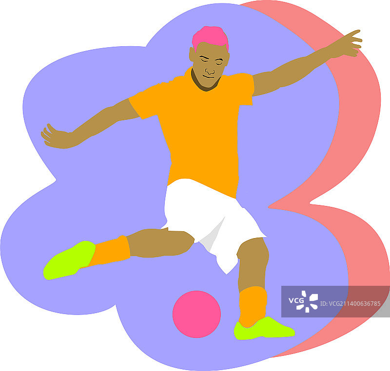 运球后大力射门图片素材