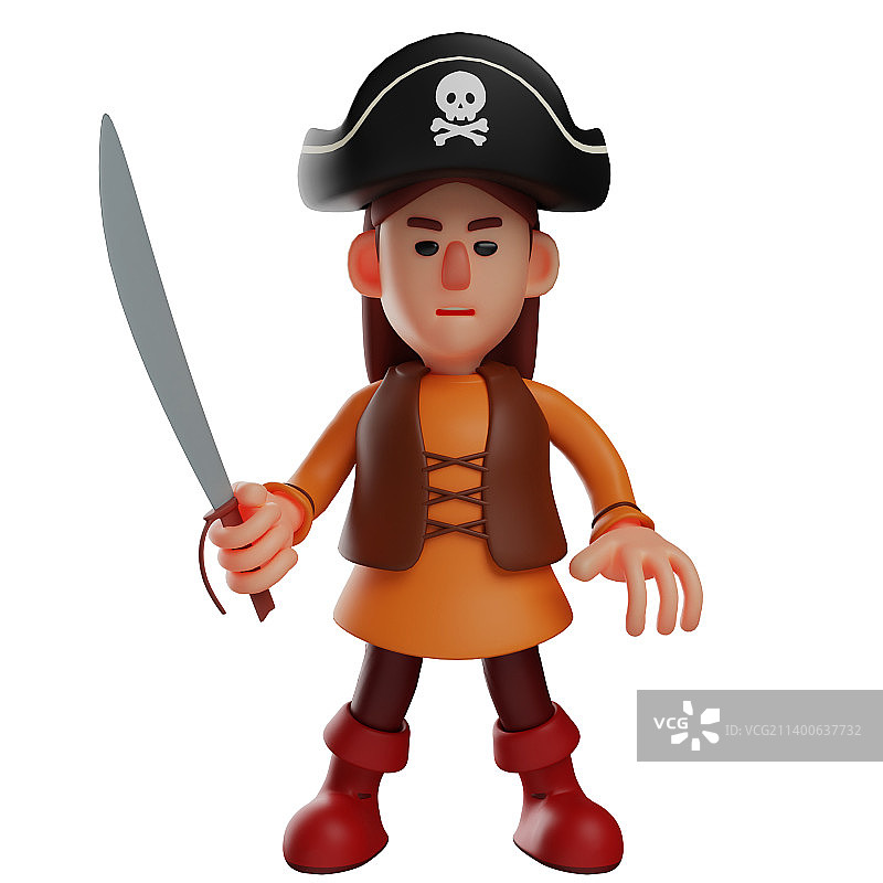 3D卡通海盗设计图片素材