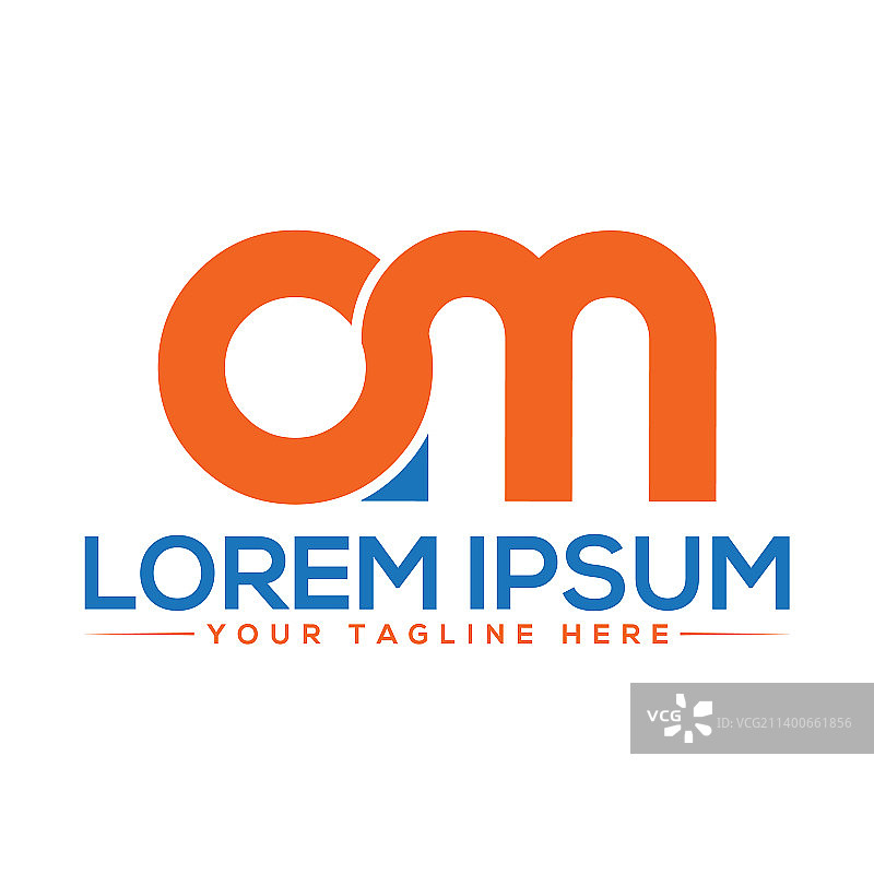 现代AM标志设计图片素材