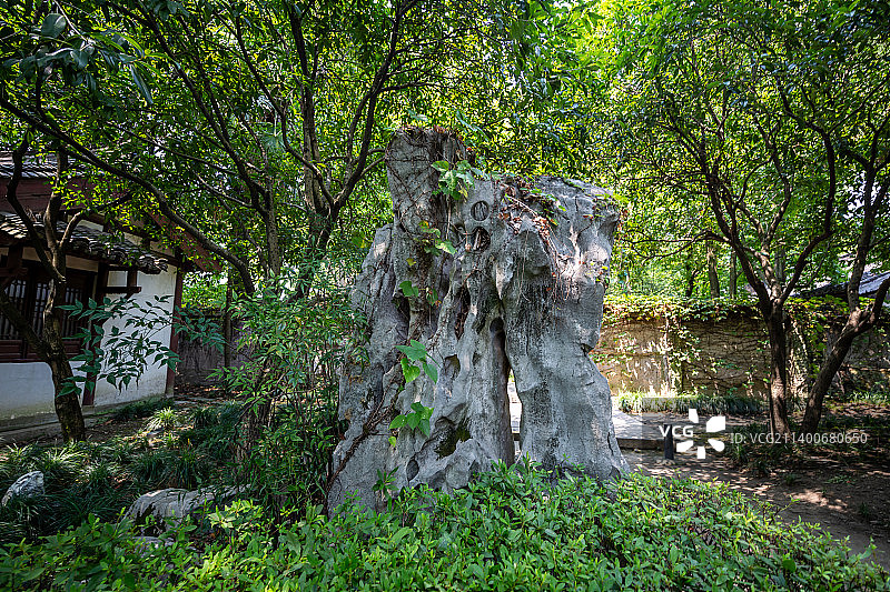 浙江绍兴沈园：景区一角图片素材