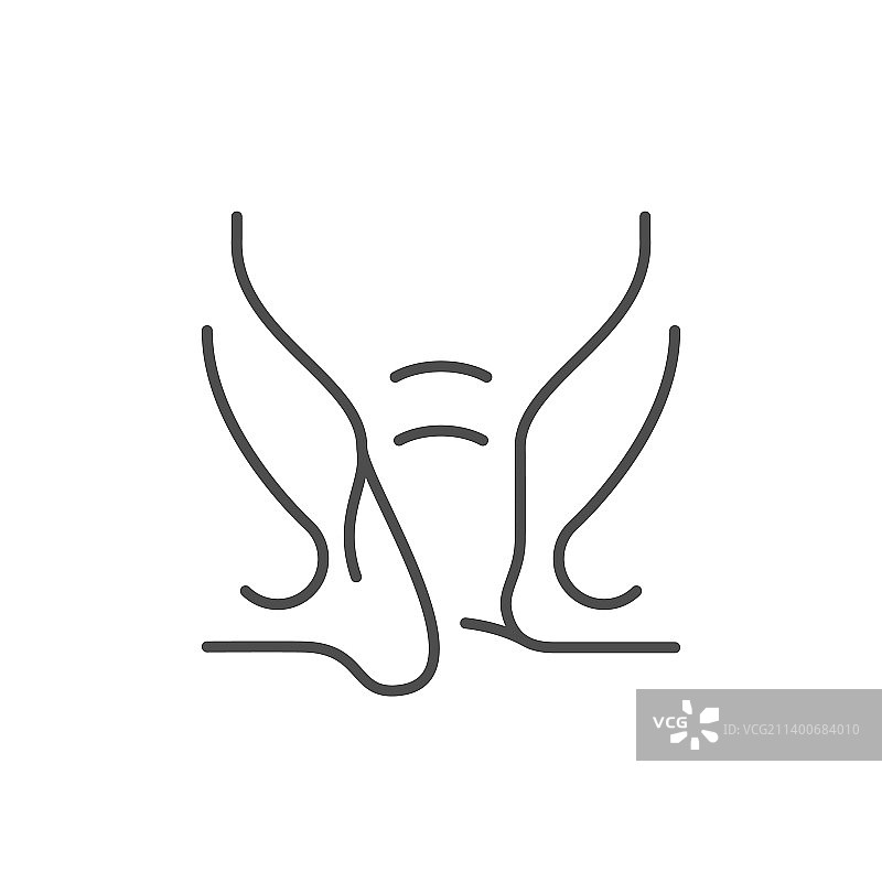 外痔轮廓线条图标图片素材