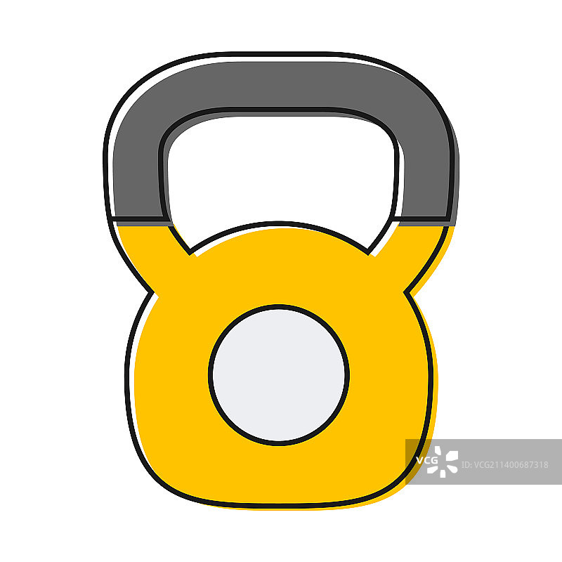 壶铃图标健身运动铁质符号图片素材