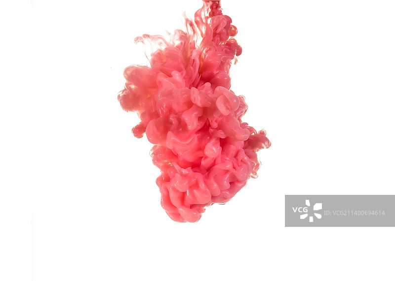 红色墨水喷溅图片素材