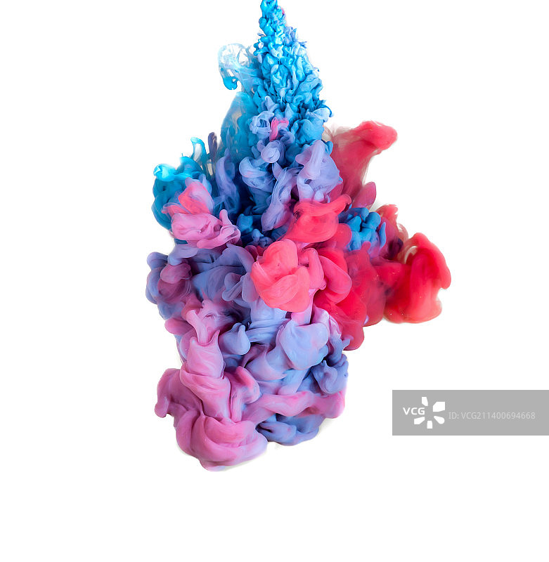 彩色墨水喷溅图片素材