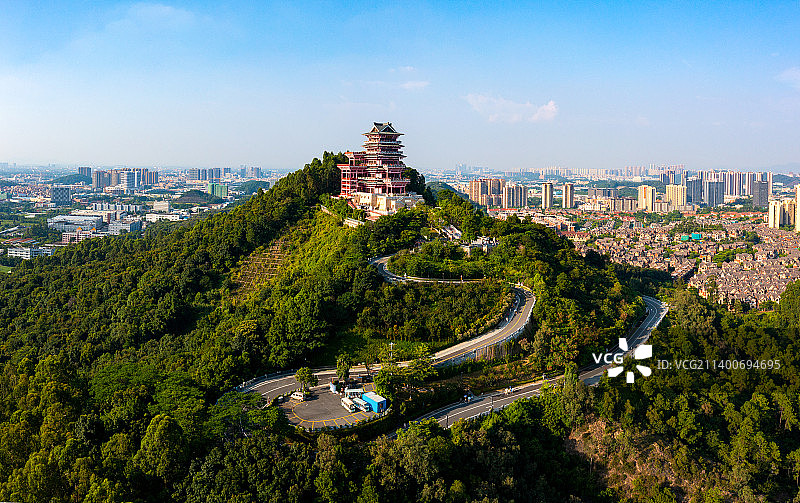 广东佛山里水展旗峰 展旗楼图片素材