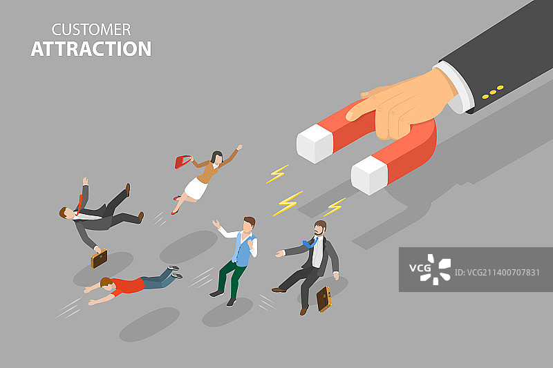 三维等距平面概念图片素材