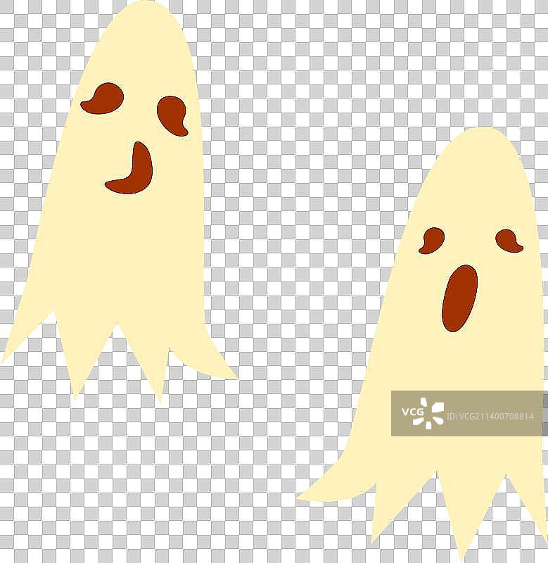 万圣节小孩南瓜扁平矢量插画元素图片素材