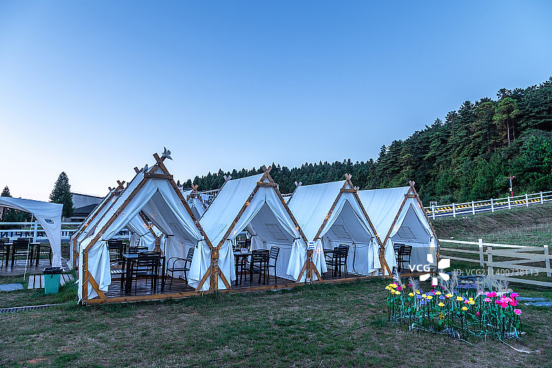 江西明月山露营地图片素材