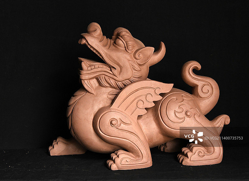 泥塑貔貅图片素材