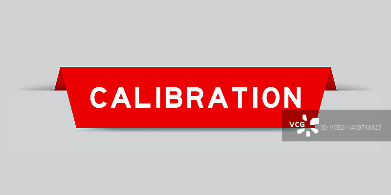 带有calibration字样的红色标签图片素材