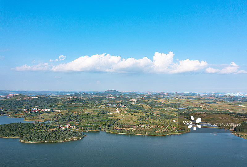 山东青岛市胶州山洲水库风光图片素材