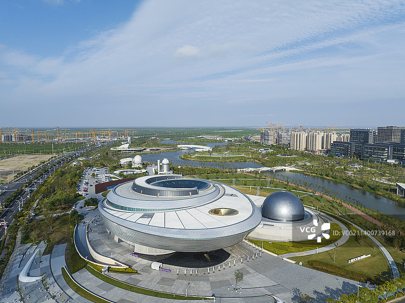 航拍上海天文馆（临港）图片素材