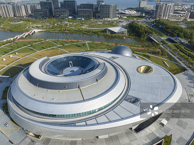 航拍上海天文馆（临港）图片素材