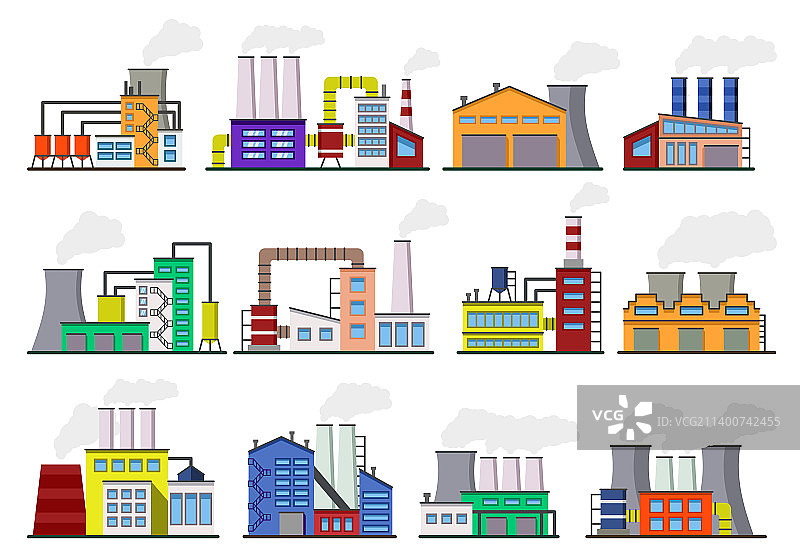 发电厂核能或炼油厂化工图片素材
