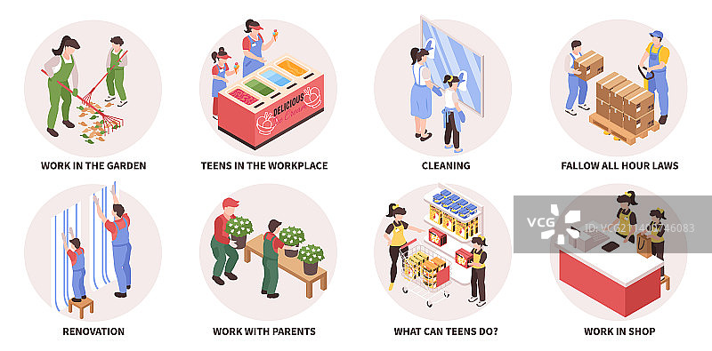 青少年工作场景图片素材