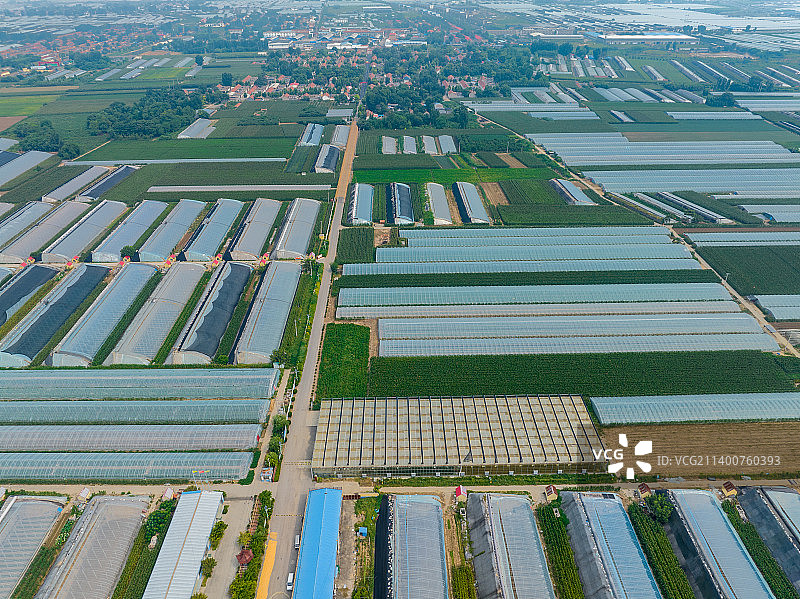 蔬菜大棚田园风光图片素材