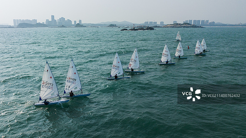 追风逐浪~国家帆船队东山海域训练图片素材