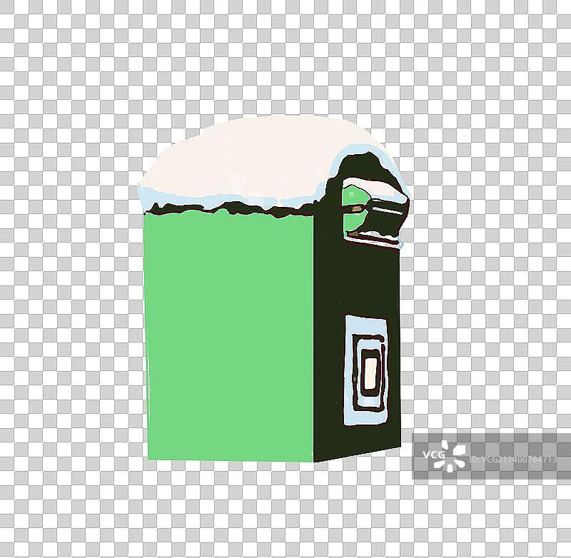 雪中邮箱图片素材