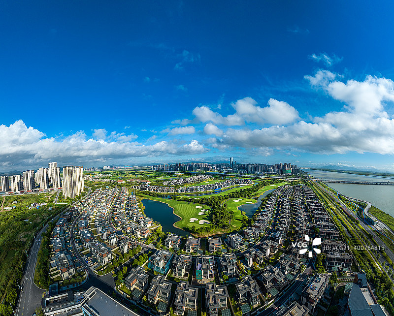 珠海金湾高尔夫球场别墅群图片素材