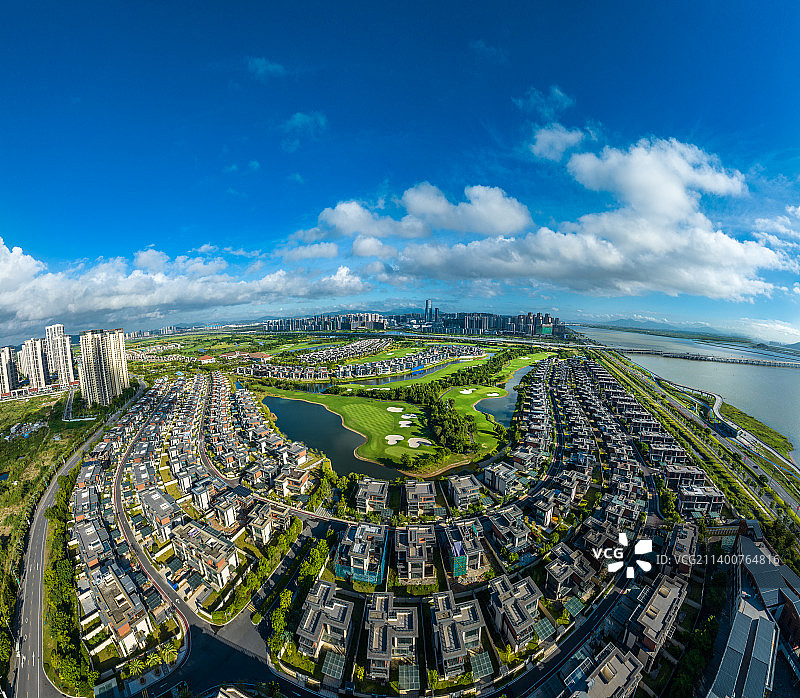 珠海金湾高尔夫球场别墅群图片素材