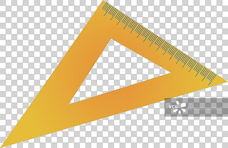 尺子文具扁平矢量插画图片素材