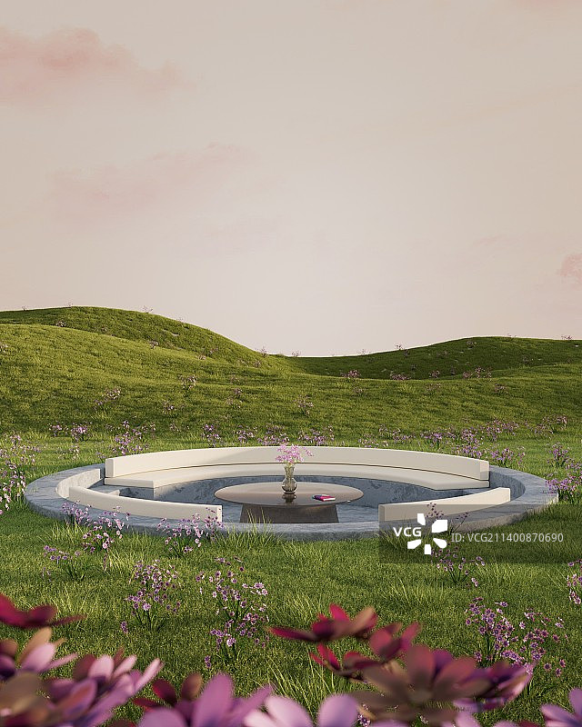 iDSTORE-3D电商场景自然风景产品展示背景图片素材