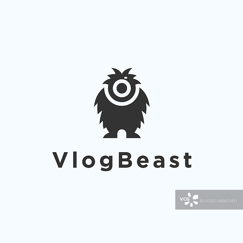 相机雪人Logo设计图片素材