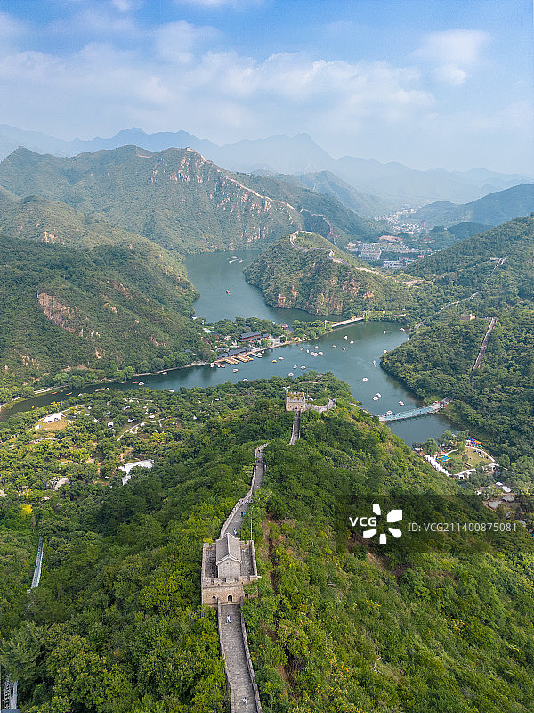 北京怀柔黄花水长城图片素材