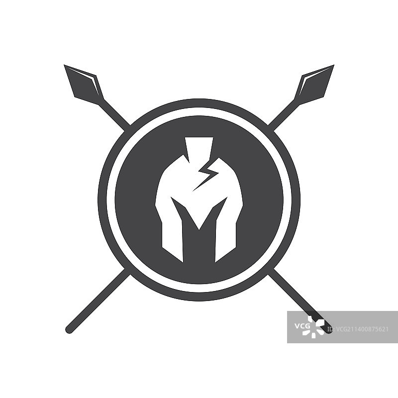 斯巴达头盔标志图片素材