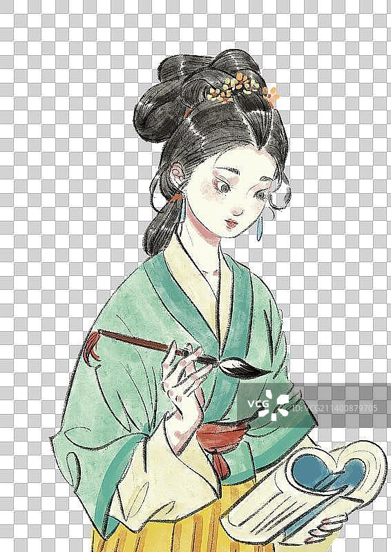 古风女子图片素材